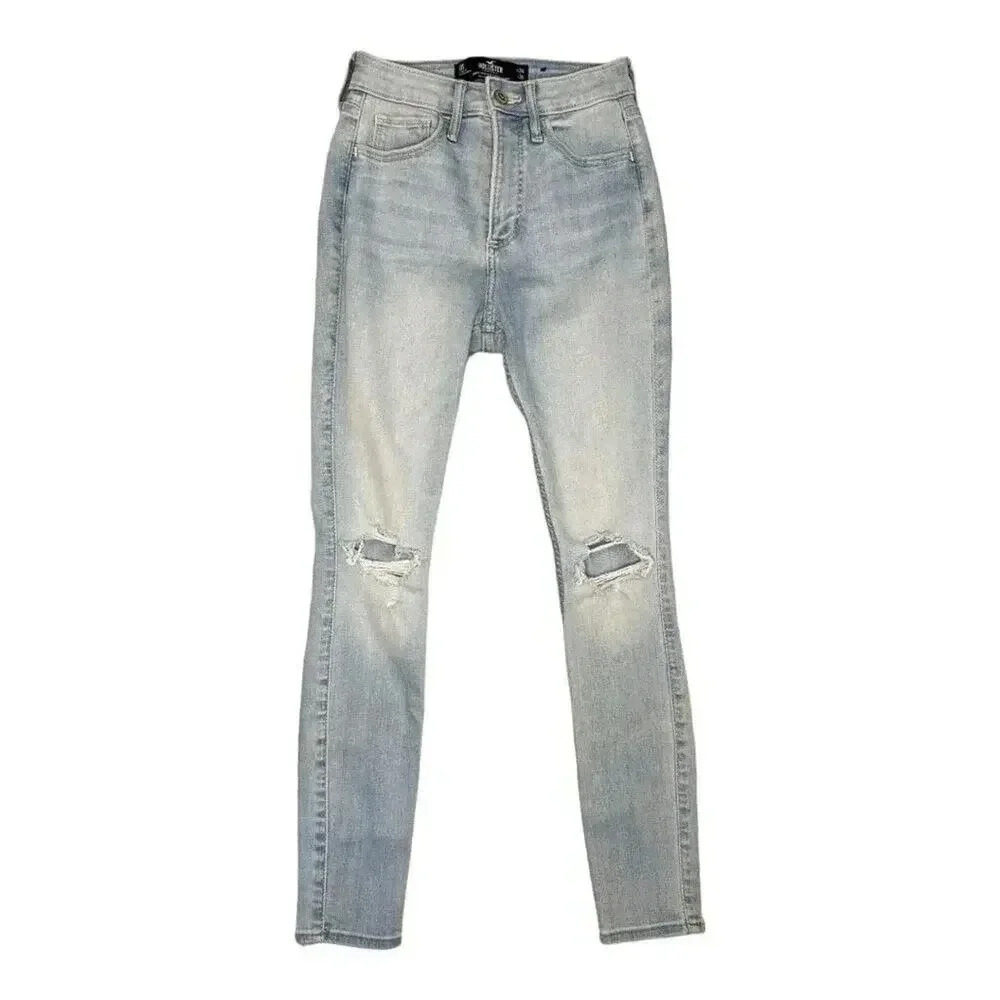 Hollister Size 0 Short W24 L26 Curvy High-Rise Super Skinny Jeans